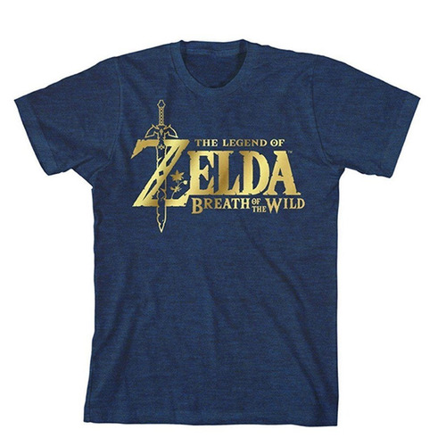 Camiseta Tshirt Licenciada Zelda Breath Of The Wild Gold