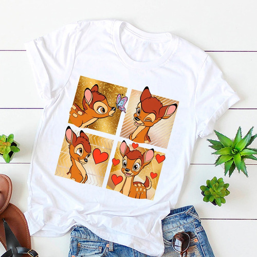 Remera Disney Bambi Bosque Clásico Película Nene Nena Unisex