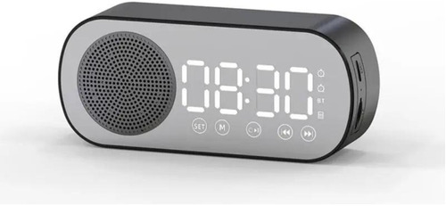 Rádio Fm+ Bluetooth, Relógio Digital Com Despertador