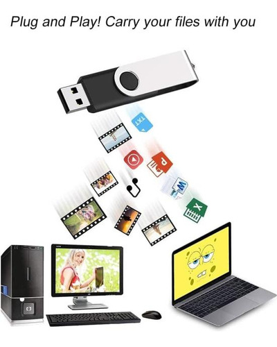 Juanwe Unidades Flash Usb De 64 Gb, Paquete De 2 Unidades De