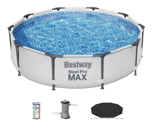 Piscina Bestway 4678l Pro Max Estrutural+filtro 2006l/h+capa