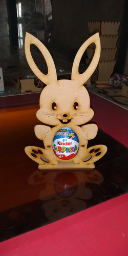 Conejito De Pascuas Porta Huevo Kinder 15 Unidades