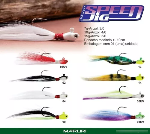 Isca Maruri Streamer Speed Power Jig 15g 5/0 Cor 13 - Isca