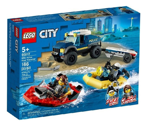Lego 60272 City Ciudad  Transporte De Barcos De Policía