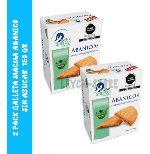 Galleta Mac'ma Abanico Gofrenata 0% Azucar Sin Azucar Vegano