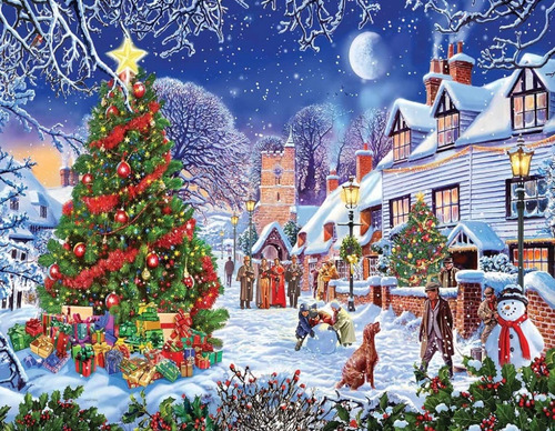 Rompecabezas Navidad 1000 Pz Bellas Artes Multicolor Premium
