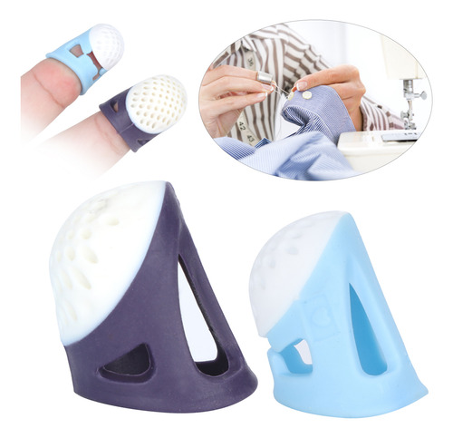 Protector De Dedos De Silicona Con Funda Tipo Dedal, 2 Unida