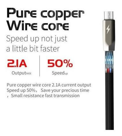 Imagen 5 de 5 de Cable Usb A Usb C 1m Para Celular Y Otros Zealot C1t