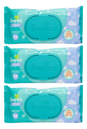 Pampers Kit X3 Toallitas Húmedas Aroma Caricia De Bebé