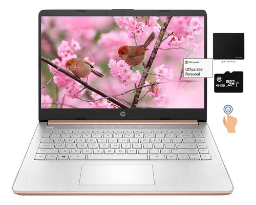 Laptop Con Pantalla Táctil Hp 14, Intel Dual-core N4020, 8 G