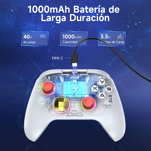 Easysmx X15 Inalambric Bluetooth Controls For Nintendo Pc