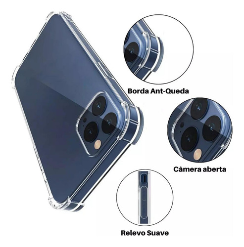 Capa Capinha Anti Impacto Para iPhone 14 15 Pro Max