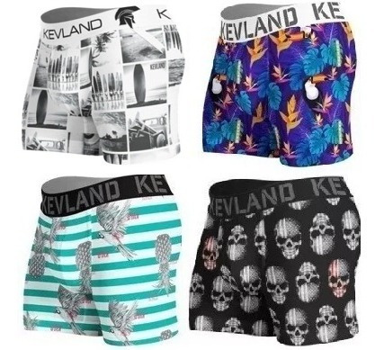 Kit Com 4 Boxer Sortido Kevland