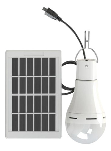 Bombilla De Energía Solar Dc5-6v, 9 W, 25 Led, 3 Niveles