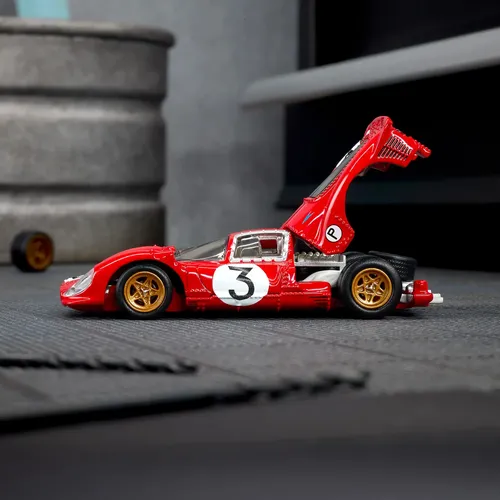 Hot Wheels Elite 64 1967 Ferrari 330 P4 Mattel Creations Red