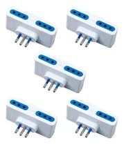 Comprar Pack 5 Enchufes Adaptador 4 Tomas 10a 250v Múltiple Eléctric