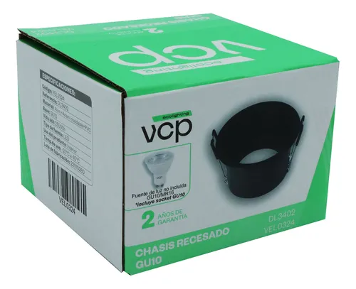 Ojo De Buey Dimerizable Negro Led Luz Cálida Redondo 7w