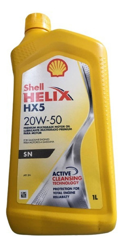 Aceite Motor 20w50 Mineral Shell Original Helix Hx5 1l