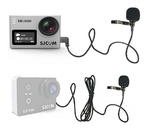 Microfone Lapela Externo Original Sjcam Sj6 / Sj7 / Sj360