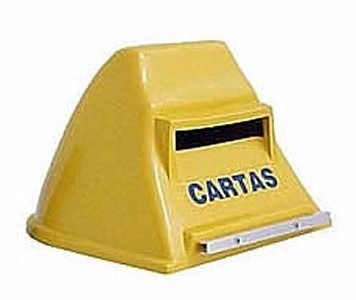 Caixa De Correspondencia Plastica Pvc /correio Carta Amarela
