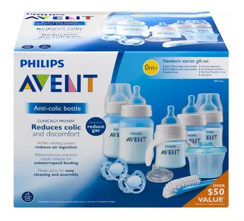 Philips Avent - Pezón anticólicos de flujo rápido para biberones  anticólicos Avent para bebés de más de 6 meses (paquete de 4)