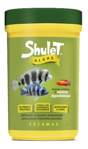 Alimento Peces Shulet Algas 1.5 Kg Escamas - Aqua Virtual