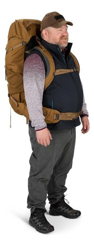 Mochila Osprey Rook 65 Extended Fit - Color Dark Charcoal Diseño De La Tela Liso