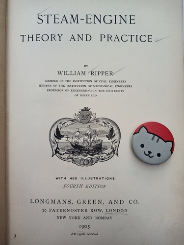 Libro Steam Engine Theory And Practice William Ripper 116g1