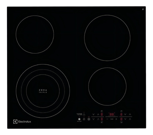 Anafe Eléctrico Electrolux Etef24f7erb Vitrocerámico 4 Zonas Negro