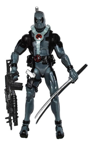 Figura De Acción Marvel Legends Deadpool X Force Grey Suit 6