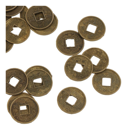 2 De 50pcs Monedas Chinos De Feng Shui Antigua Fortuna I