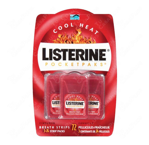 Proteja Su Aliento Bucal Laminillas Listerine 3x24 De Usa