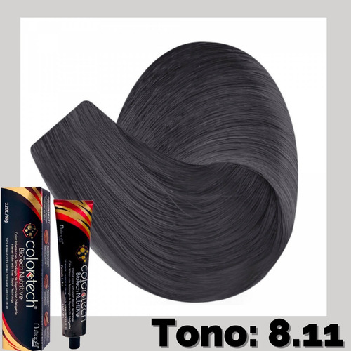Color Tech Tinte Tono 8.11 Rubio Claro Cenizo Intenso