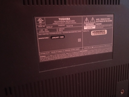 Imagen 4 de 5 de Televisor Tv Toshiba 32 Pulgadas Estilo Plano 100% Funcional