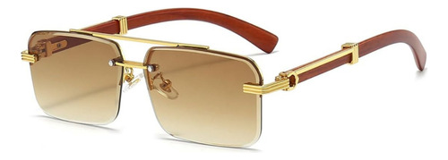 X Gafas De Sol Cuadradas Sin Montura Para Hombre, Modernas,