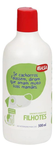 Sabonete Liquido Para Cães Filhotes Ibasa 500ml