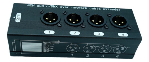 Ethernet Extender Ethernet Box De 4 Canales Xlr 11 Hombre
