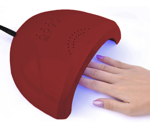 Lampara Led Uv Uñas Acrilicas Gelish Esmalte 48w Profesional