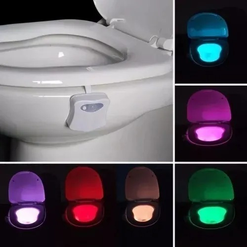 Imagen 4 de 4 de Luz Led Para Inodoro Veladora Rgb Con Sensor De Movimiento