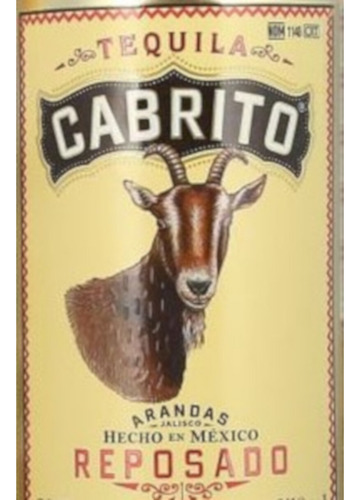 Pack De 2 Tequila Cabrito Reposado De 950 Ml + Mini 250 Ml