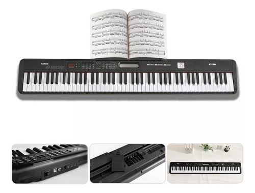 Teclado Musical Digital Piano Para Niños Electrico 88 Teclas