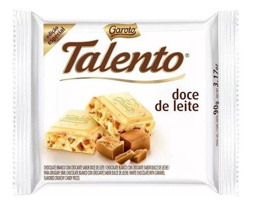 Chocolate Branco Talento Doce De Leite 90gr C/12un - Garoto