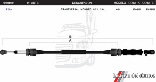 Chicote Transversal Mondeo 4-cil 2.0l Mod.2001