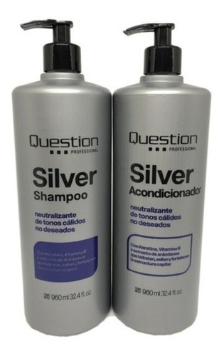 Shampoo + Acondicionador Matizador Silver  Question 
