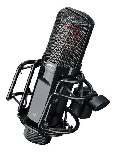 Takstar K850 Microfone Condensador High End 34mm + Case Pro Cor Preto
