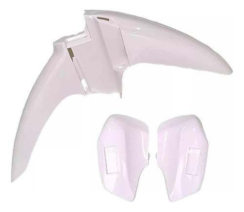 Guardabarro Completo Blanco Para Moto Keller 110 Crono