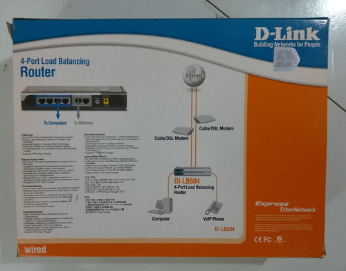 D-link Di-lb604 V1.0 Router Bridge Gris/plata (Usado)