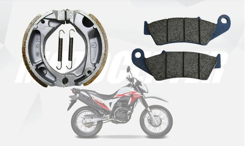 Balatas Freno Delantero Y Trasero Motocicleta Honda Xr190