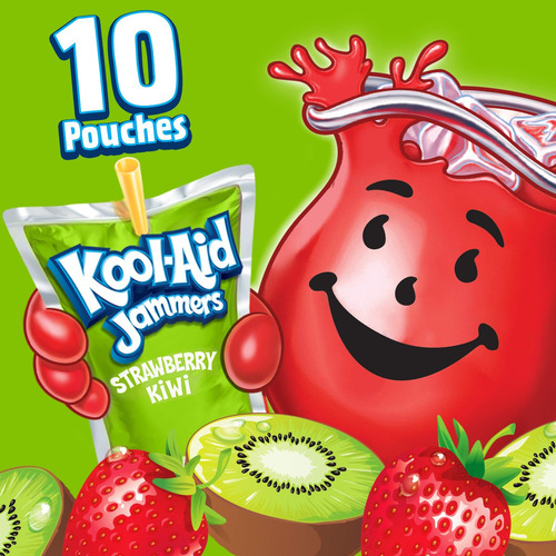 Kool-aid Jammers Fresa/kiwi 10 Piezas (punches)