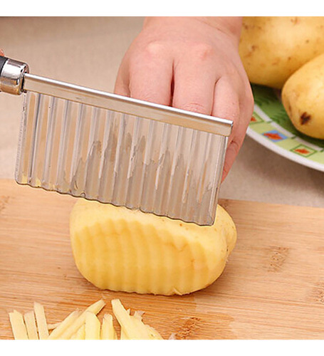 Qw Cuchillo Ondulado Con Forma De Patata Para Verduras Y